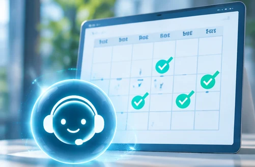 予約カレンダーに確定のチェックを入れるAI